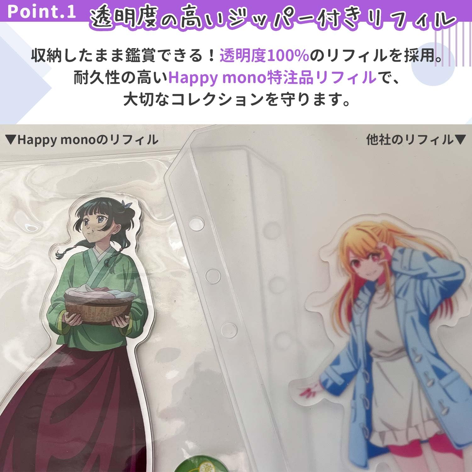 Amazon.co.jp: Happy mono Acrylic Stand Case Storage File Otaku