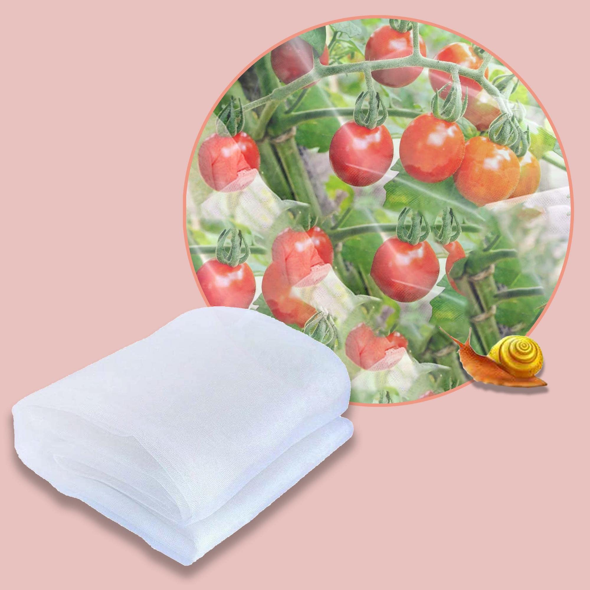 cropprotection net vegetable net garden nets insect net made of polyethylene protection network fine mesh bird net fly screen 10*14 m/32.81*45.93 ftfor vegetable garden flower field lorchard 60 Mesh