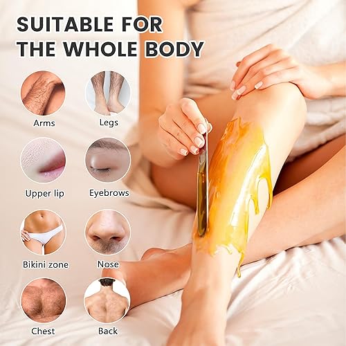 Miniatura 31 de Calentador de cera individual profesional eléctrico calentador de cera para depilación, olla de cera grande, parafina, piel facial, cuerpo, spa