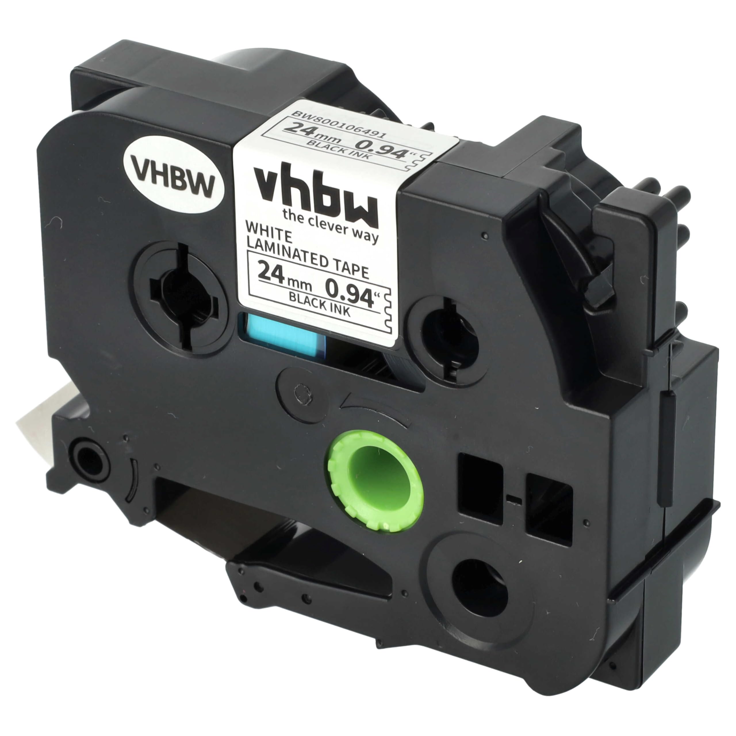 vhbw 10 x taśmy kompatybilne z drukarką etykiet Brother P-Touch RL 700 S, PT-P950W 8m x 24 mm, czarno-białe