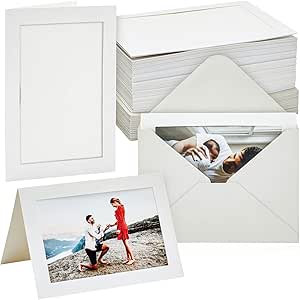 48-Pack Photo Insert Note Cards Paper - Picture Frames Envelopes ...