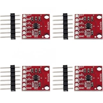 MCP4725 12-bit I2C DAC Breakout Module Development Board AIHJCNELE DC2.7V 5.5V IIC Supply with EEPROM Store Settings Board Sensor Module 4-pcs