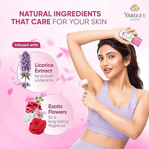 Miniatura 5 de Yardley London English Rose - Desodorante antitranspirante roll-on | Activo de 48 horas | Sin alcohol | 1.7 oz (1.7 fl oz)