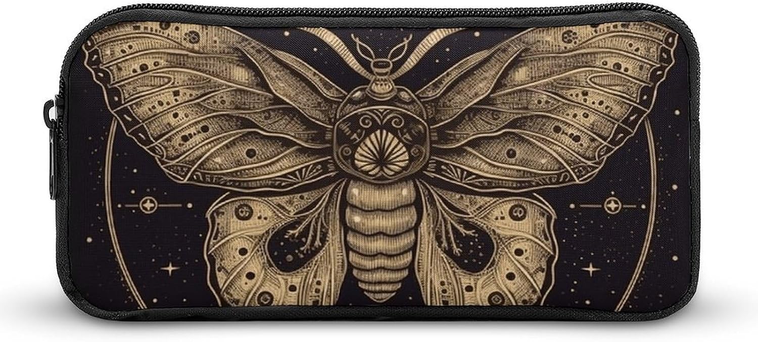 Moth Pencil Case Large Capacity Pencil Pouch