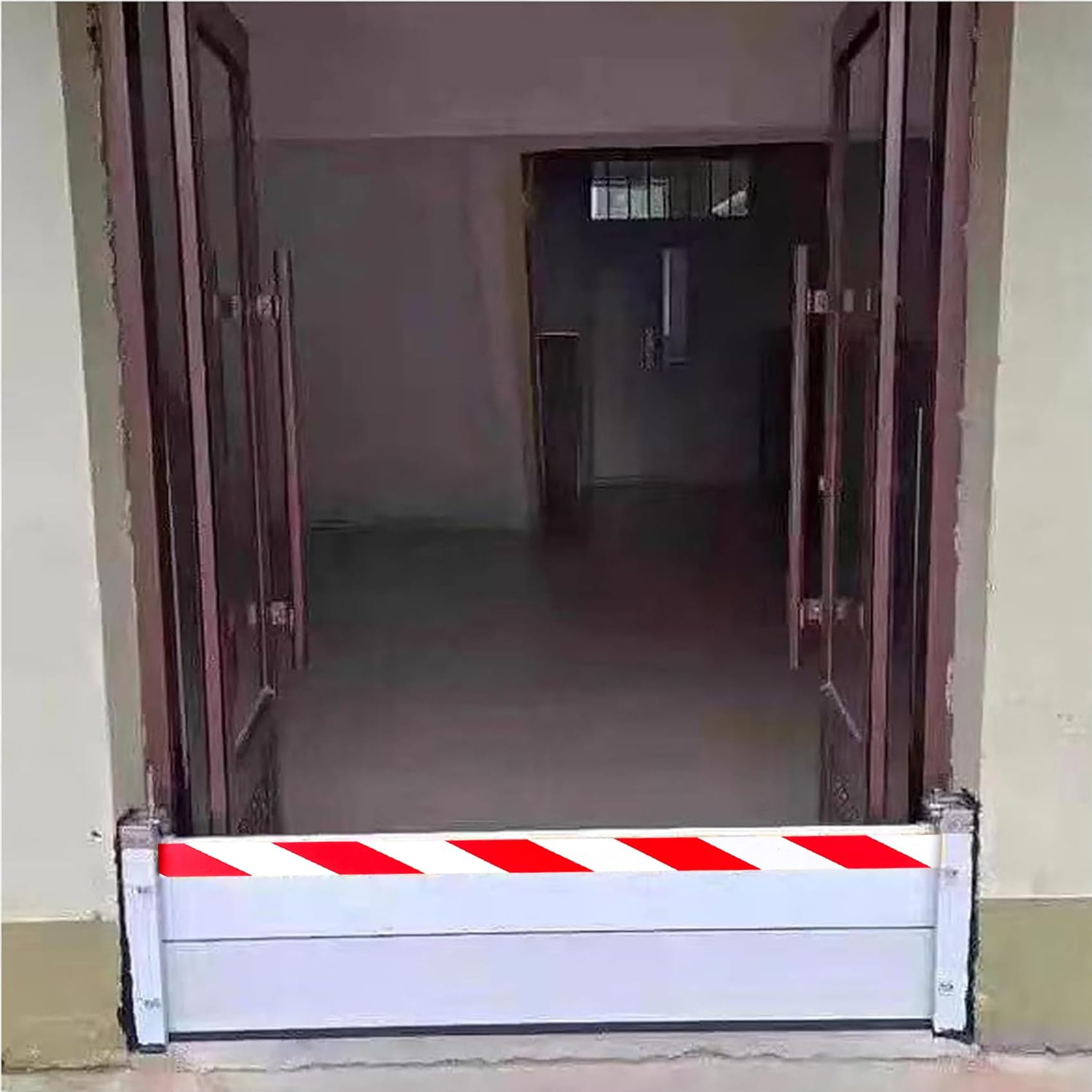 Barriera Antiallagamento, Paratia Antiallagamento In Alluminio Deflettore D'acqua Da 60-125 Cm, Facile Da Usare, Per Vialetti, Porte D'ingresso, Porte Da Garage, Portefinestre(125x20cm)