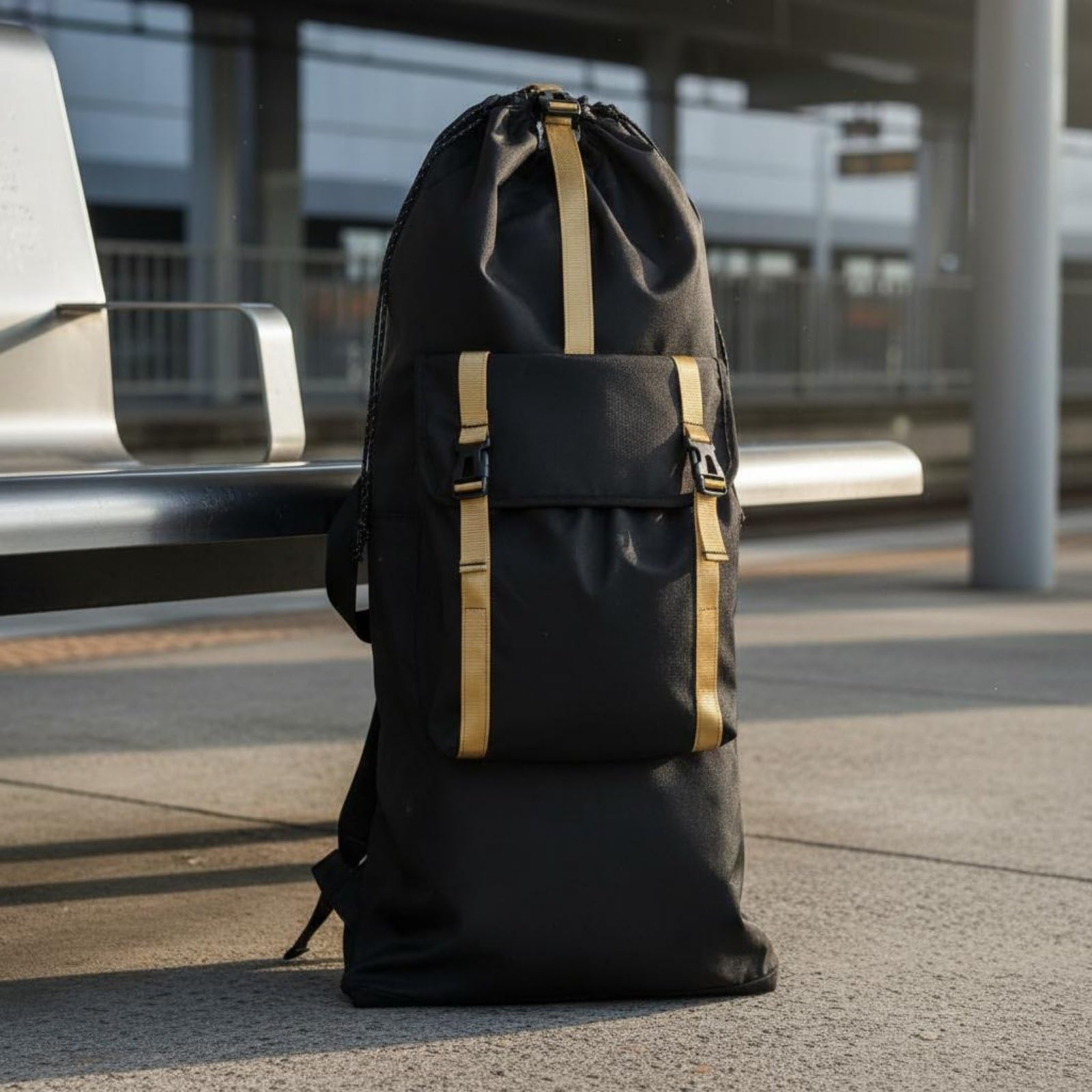 Skateboard Tragetasche Skateboard Tasche Longboard Beutel Rucksack mit Reflektierenden Streifen aus Oxfordgewebe Wasserabweisend mit Außentasche Und
