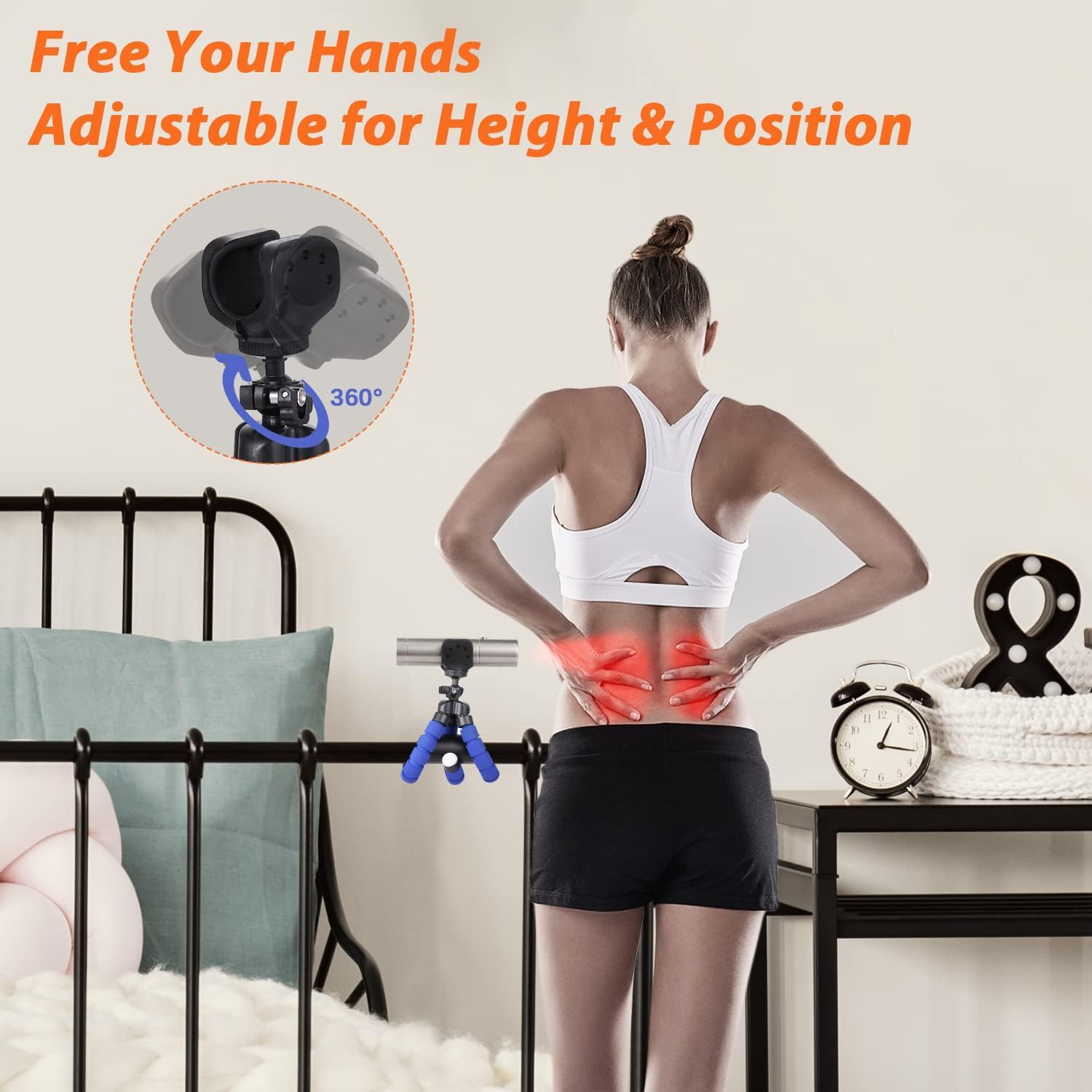 Red Light Therapy for Face and Body Use, Red Light Therapy Device for Joint and Muscle Pain Relief, Handheld LED Infrared Light Therapy Device Improve Face Skin, Neck Back Pain Relief -5 Wavelengths