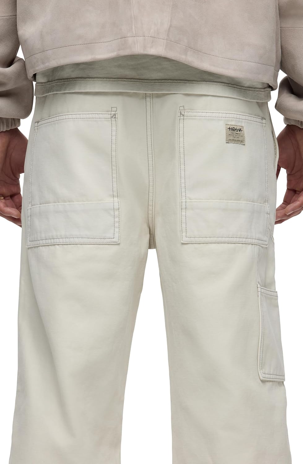 HUDSON Men's Luca Relaxed Fit Wide Leg Carpenter Pant - Image 5