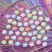 Vista 2 de 50 dijes de uñas Kawaii de estrella moca de 0.236 pulgadas para uñas, mini estrellas 3D, diamantes de imitación de uñas con parte trasera plana