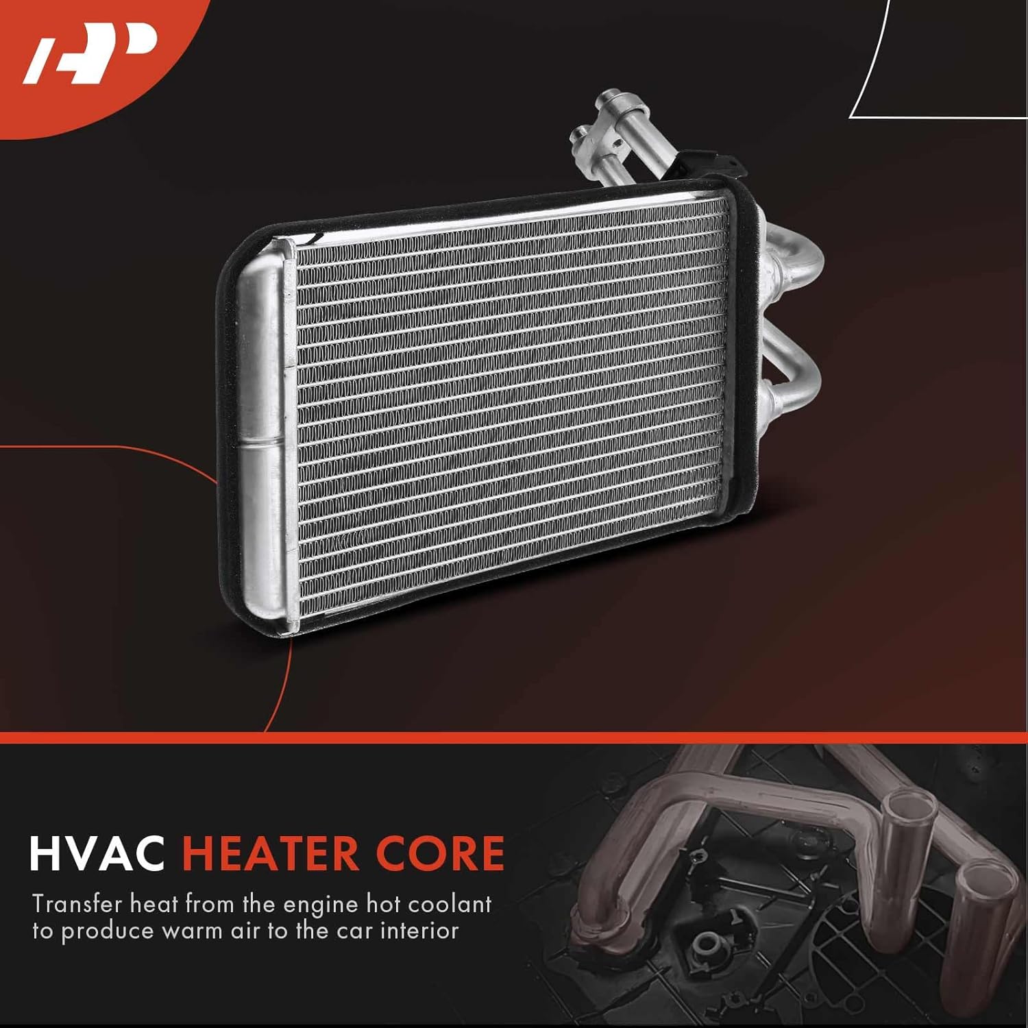 A-Premium HVAC Heater Core Compatible with Chevy Corvette 1997 1998 1999 2000 2001 2002 2003 2004, Coupe, Hatchback, Convertible
