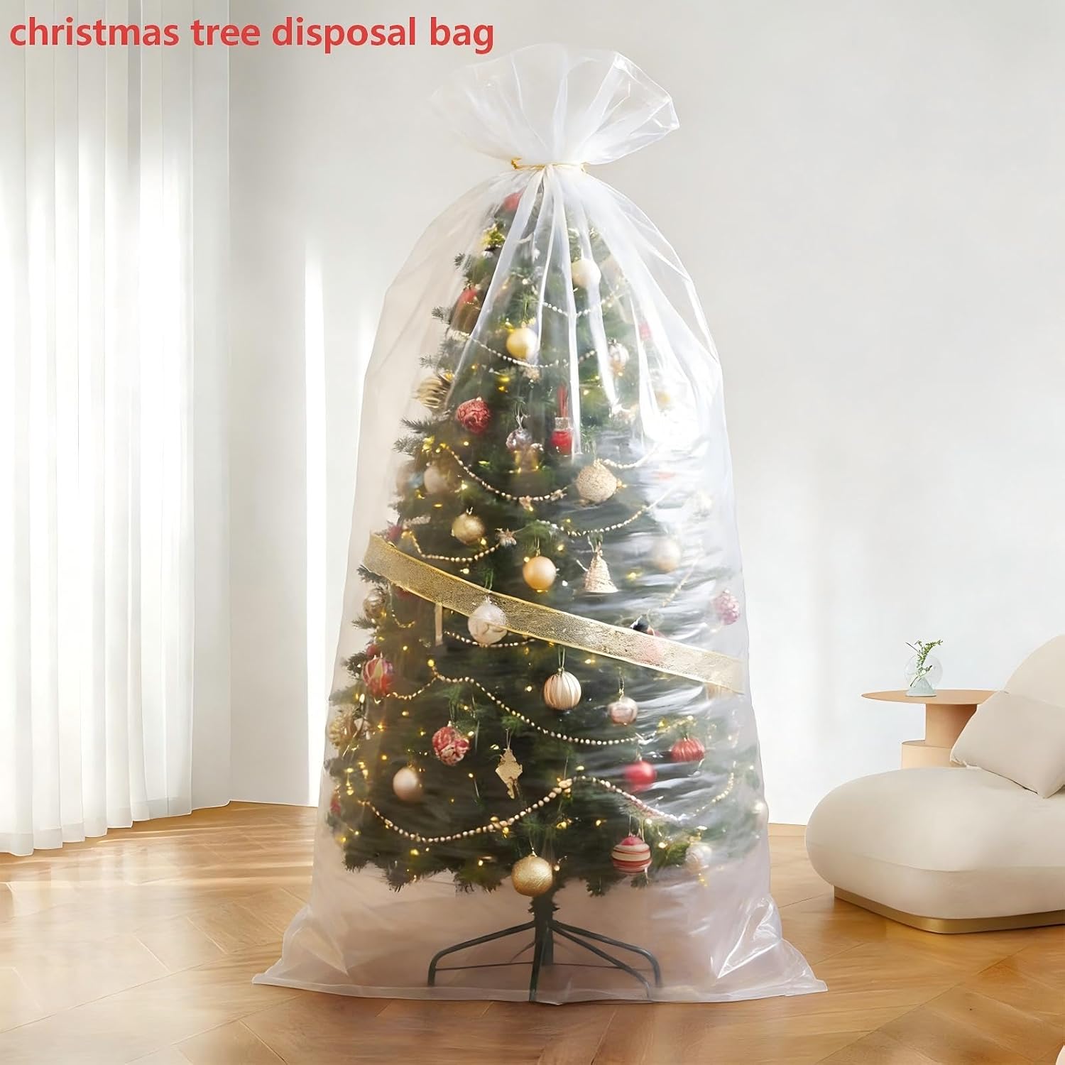 Large balloon bags (4 Pcs),balloon transport bags transparent giant storage bags 59x98 inches(2pcs) 47x59 inches(2pcs), can also be used to store Christmas trees, sofas, and luggage - Image 5