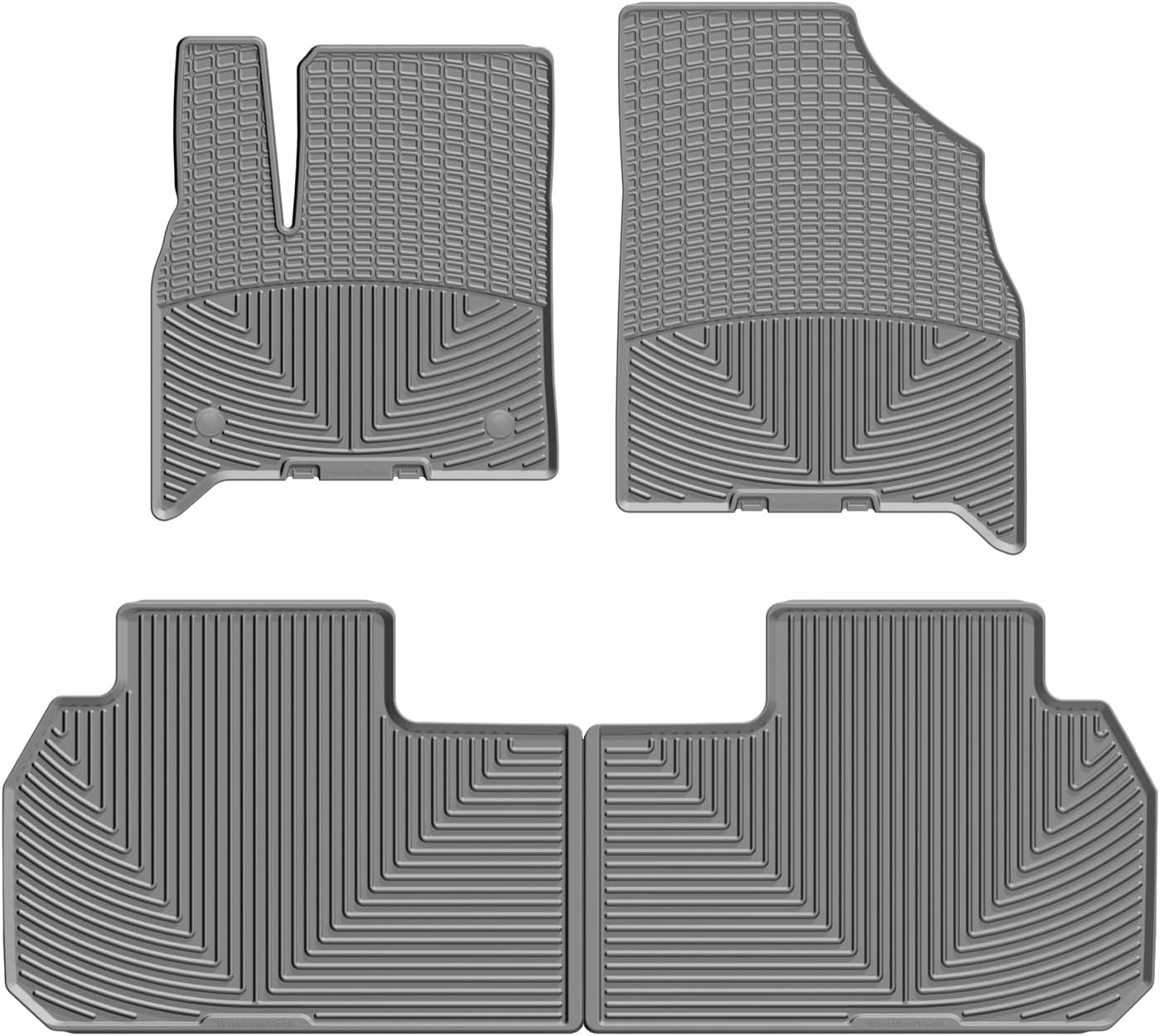 WeatherTech All-Weather Floor Mats for Buick Enclave 1st & 2nd Row (W499GR-W470GR), Grey