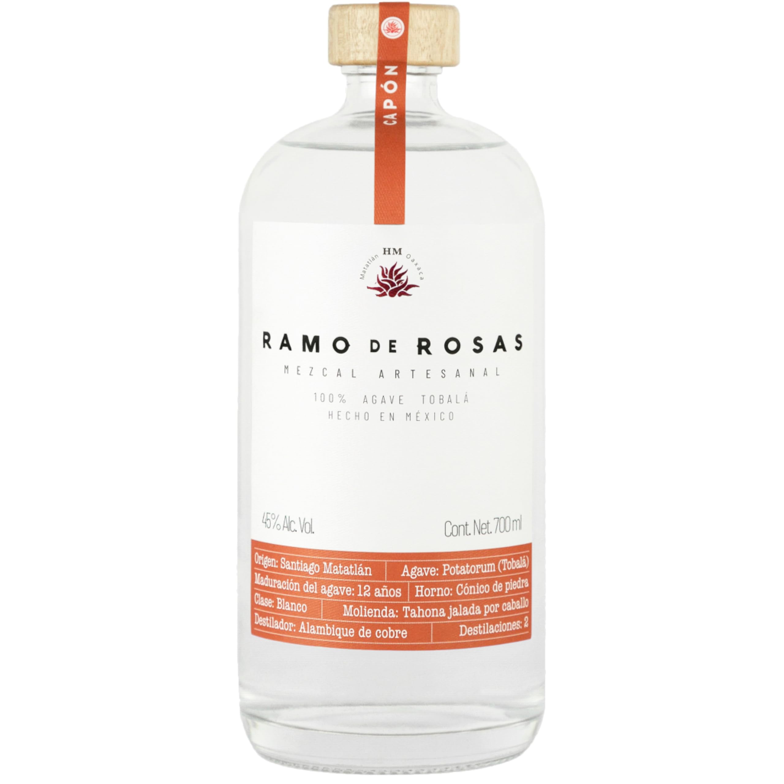 Ramo De Rosas Tobala Capon Mezcal (700ml - 45%)
