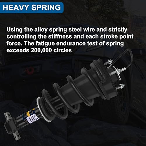 Miniatura 4 de GJDRIVER 84176631 2 piezas amortiguadores delanteros con montaje magnético con resorte para Cadillac Escalade Tahoe Suburban Silverado GMC Sierra