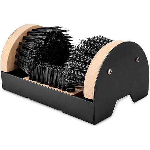 Cadillac Boot Scrubber Shoe Brush, Mountable Boot Cleaner
