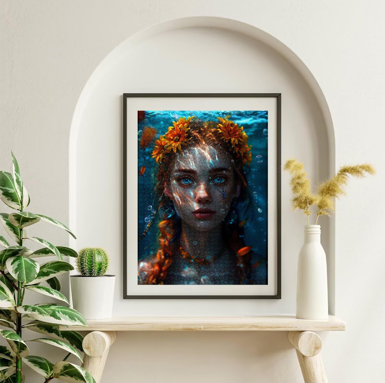 Puzzle 4000 Pièces Fille, Puzzle 4000 Pièces Adultes et Enfants, Puzzles Bois avec Une Boîte d'emballage Exquise, Jeu Éducatif Puzzles Fleur, Noël Decoration Maison, Cadeau Femme, Cadeau Homme H-5246