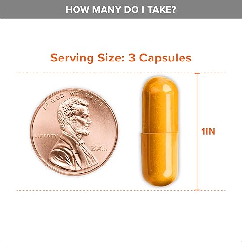 Miniatura 4 de Curcumina de cúrcuma con pimienta negra y jengibre, Qunol 2400 mg tumérica y jengibre, cápsulas de cúrcuma, suplemento de apoyo articular, 95%