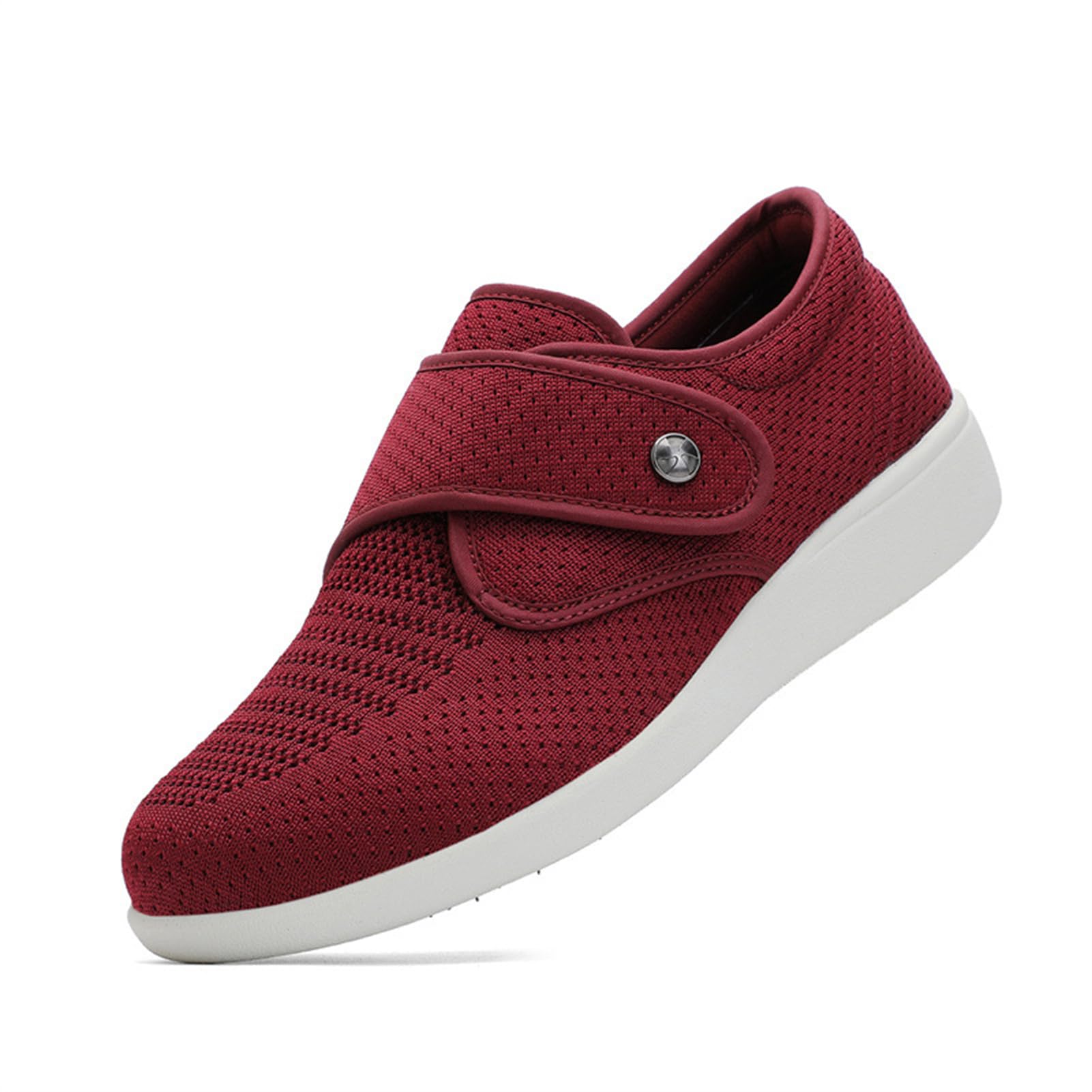 Scarpe Diabetici Extra-Larghe Donna Calzature Ortopediche Terapeutiche Alluce Valgo Scarpe Casual Antiscivolo Piedi Gonfi Calzature Estive Regolabili Riabilitazione degli Anziani