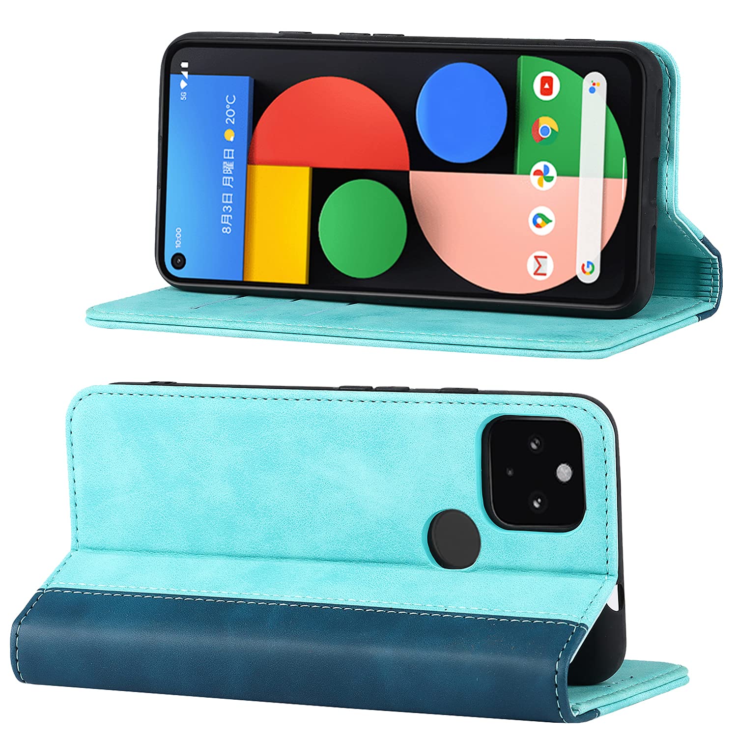 美品　Pixel 5a　手帳型ケース付き Amazon.co.jp: Pixel 5A 5G ケース 手帳型 【ストラップ 一本付】 適用