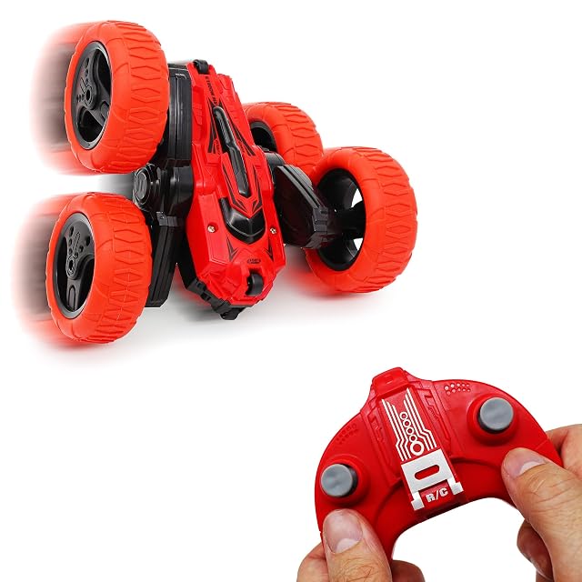 CMJ RC Cars 360 Spin Attack Stunt RC Car Electric Race Stunt Car, Doble Cara, rotación de 360°