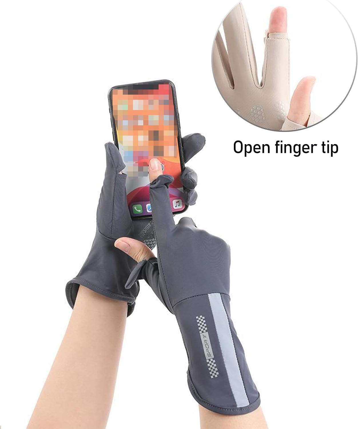 Sun Gloves for Women Men UV Protection UPF 50+