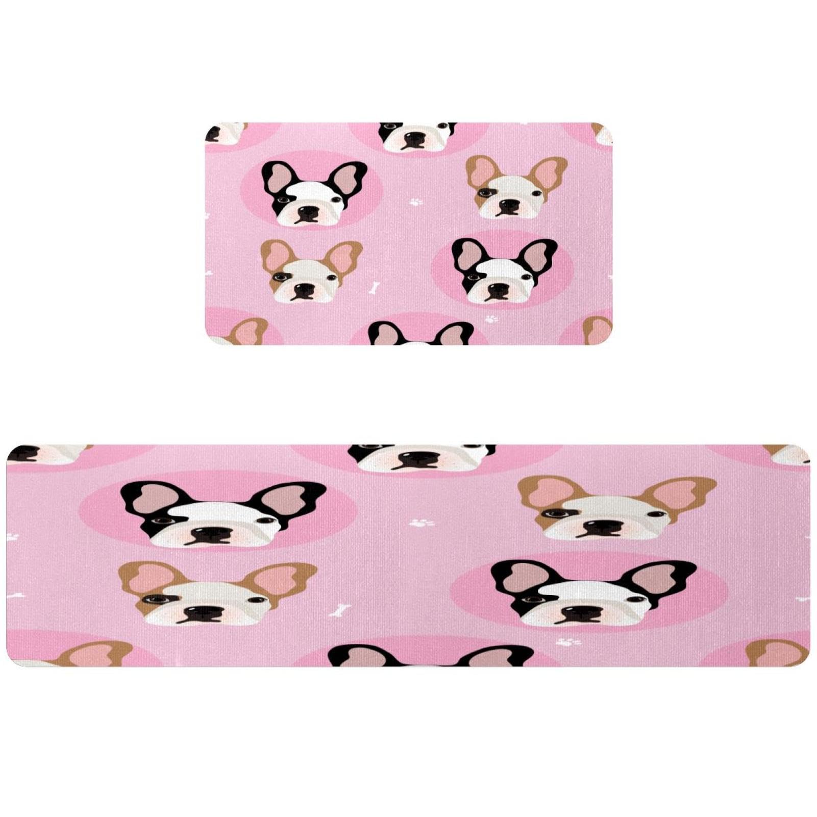 Alfombrillas de cocina antideslizante lavable absorbente para pasillo de 2 unidades