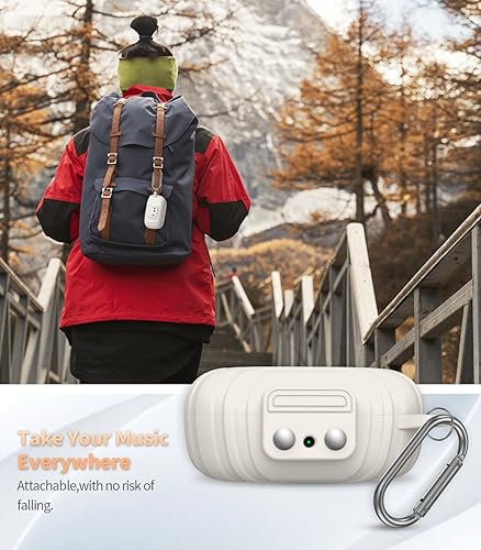 Miniatura 6 de Alquar - Funda protectora de silicona resistente a los arañazos y golpes, compatible solo con SHOKZ OpenFit T910, funda de carga para auriculares