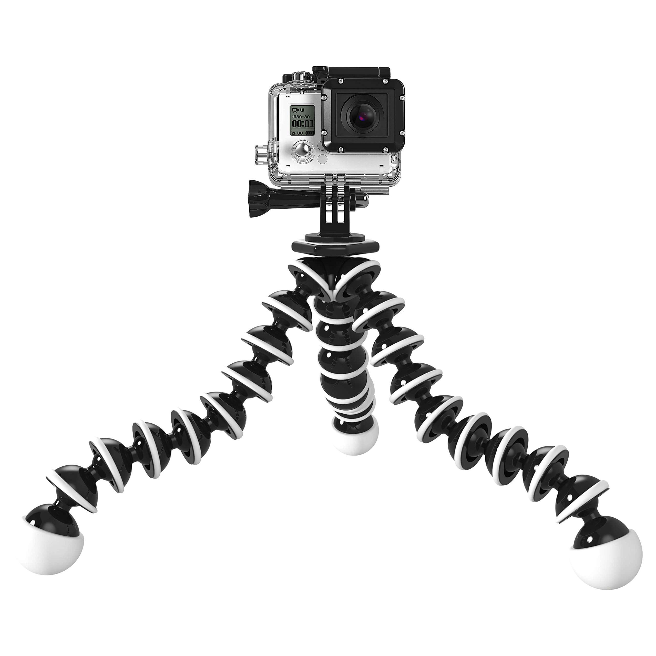 Exxelo Octopus Shape Flexible Camera Tripod Stand for Point and Shoot Cameras Adjustable 360 Angle for Smartphones