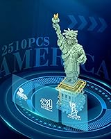 Vista 6 de dOvOb Estatua de la Libertad Micro Mini Bloques Conjunto de Construcción (2510PCS) - Modelo Arquitectónico Juguetes