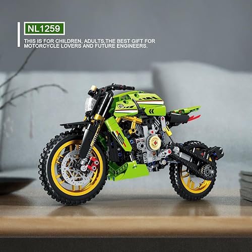 Miniatura 3 de NeoLeo Super Motorcycle Moc - Bloques de construcción y juguete de construcción, modelo de juguetes regalos para niños y adultos, modelo de moto