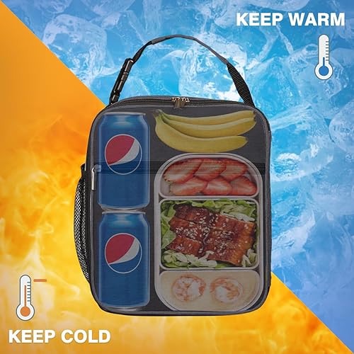 Miniatura 5 de Lonchera para hombres y mujeres a prueba de fugas, pequeña bolsa de almuerzo reutilizable, segura para alimentos, duradera, contenedor de almuerzo