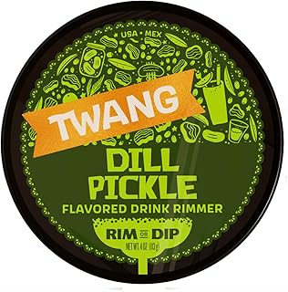 Twang Dill Pickle Cocktail Rimming Salt, Garnish Drink Rimmer for Bloody Marys, Micheladas, Margaritas (Pack of 1)