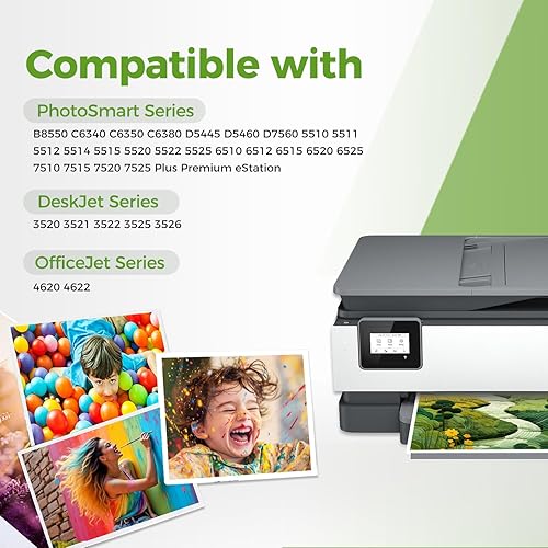 Vista 50 de Cartucho de tinta de color 61XL para HP 61 XL 61 Tinta de color para Envy 4500 4502 5534 5535 DeskJet 2512 3510 2542 2540 2544 3000 3050a 3052a 1055