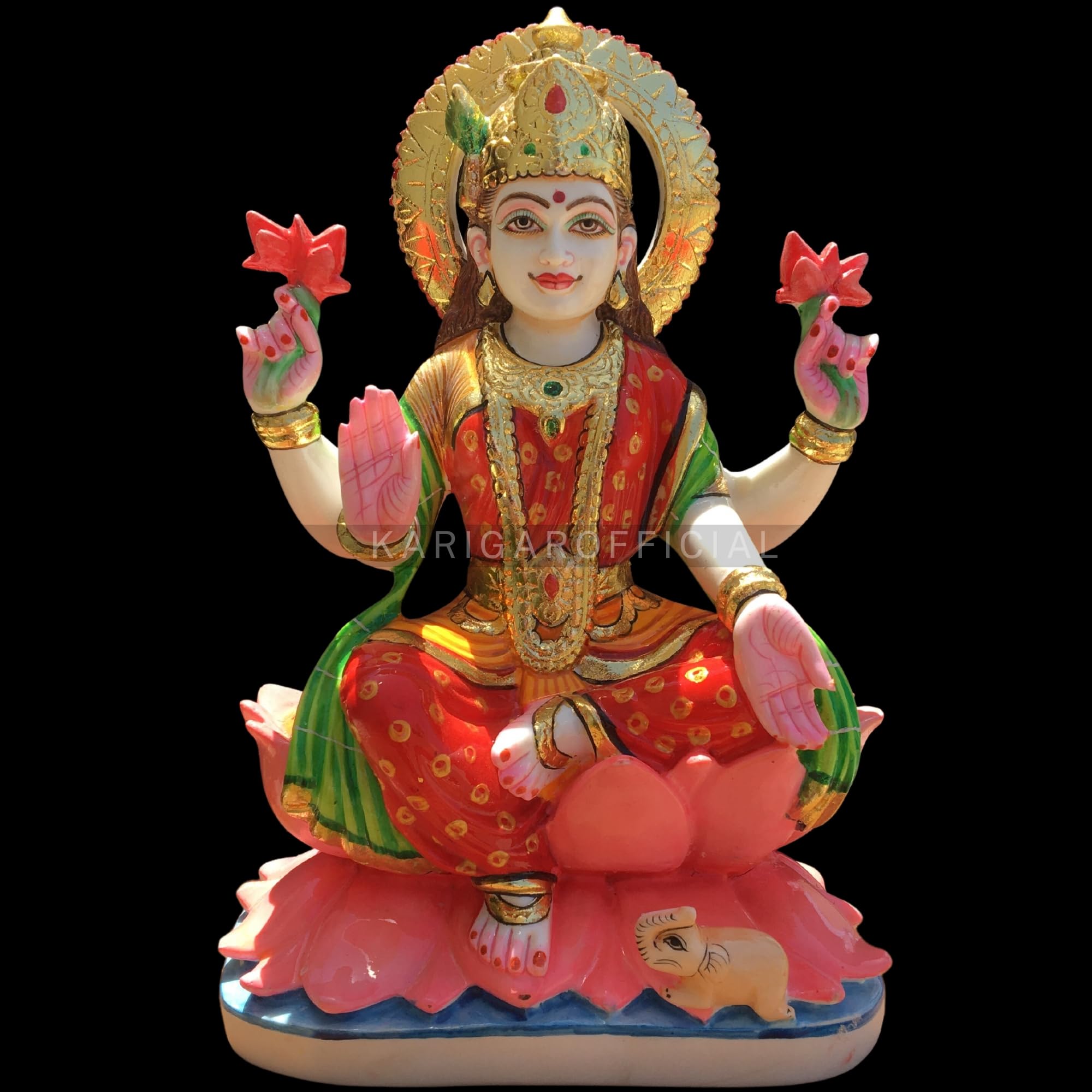 Amazon.co.jp: KARIGAROFFICIAL ラクシュミー像 ムルティ 大型 12