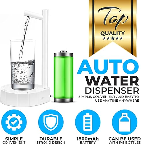 Miniatura 5 de Dispensador de botella de agua de escritorio para botella de 5 galones, dispensador de jarra de agua de mesa inteligente, dispensador de agua de