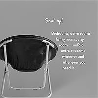 Vista 5 de Silla microgamuza negra Urban Shop, Negro