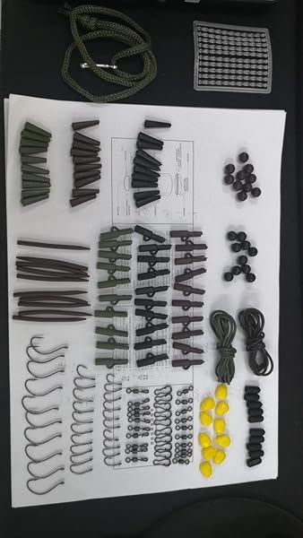 Vicloon Pesca Accessori, 191Pcs Pesca Girevoli Kit, 272Pcs Kit di Esche da Pesca Carp Fishing Tackle Box con Clip di Sicurezza, Ganci a manovella, Girevole Ganci Terminali Tubo Joblot Accessori - 4