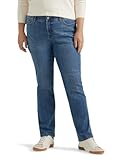 womens Plus Size Ultra Lux Comfort With Flex Motion Straight Leg Jean