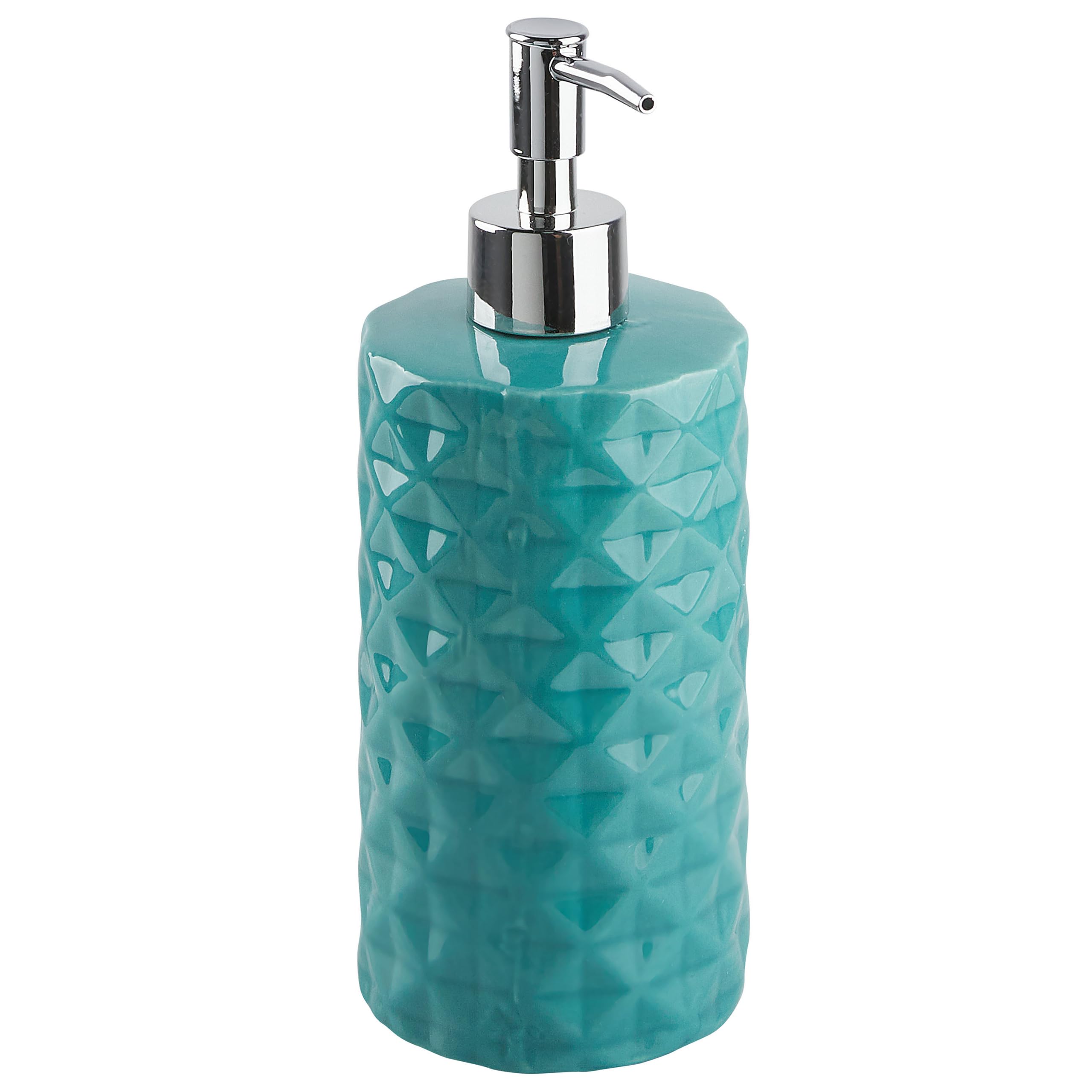 Conjunto de Accesorios de baño de dolomita Azul Turquesa dispensador jabonera Recipiente Moderno Guatire