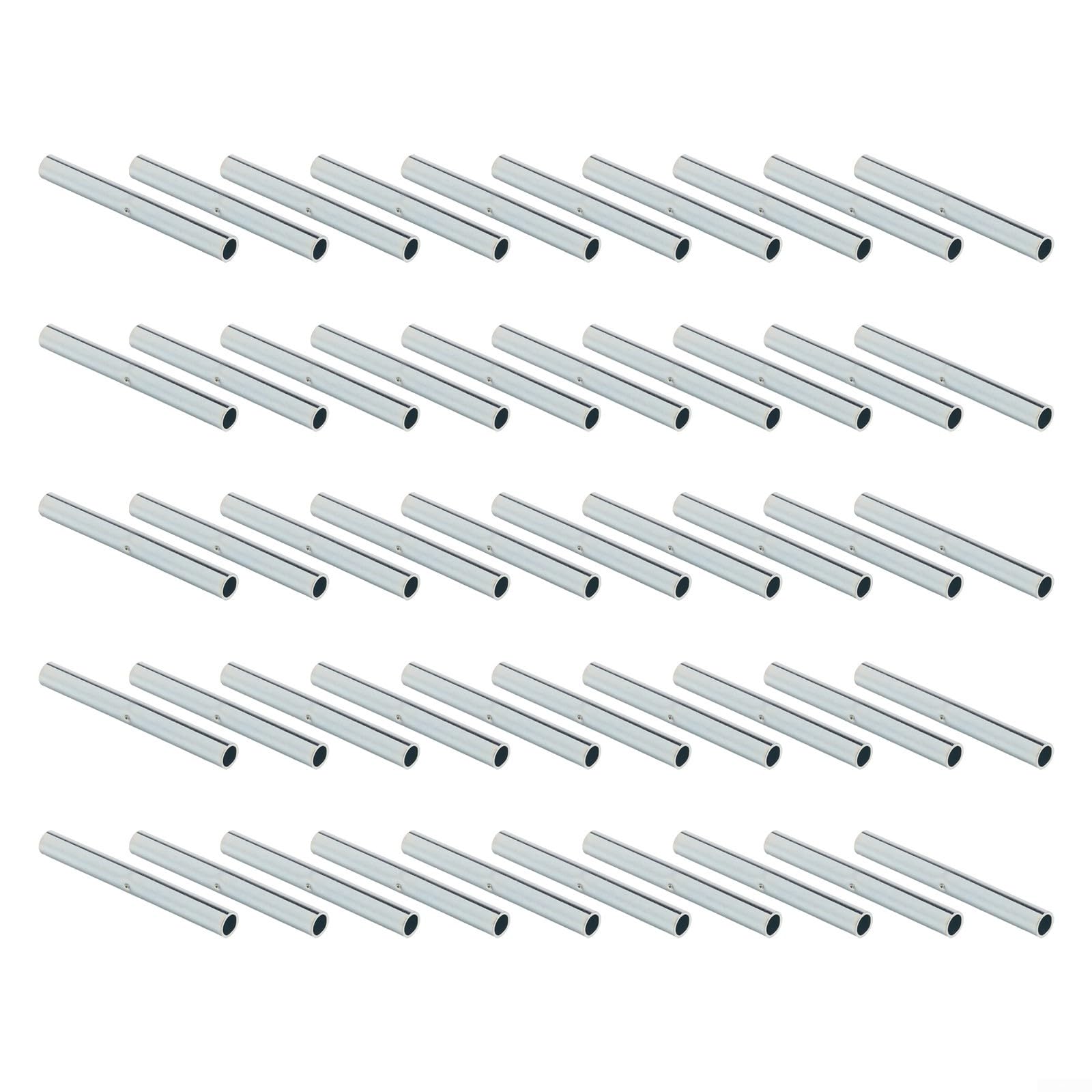 ZWEquipint 50pcs Camping Tent Pole Connector Tubes 5mm 6mm Galvanized Iron Repair Joints for Fiberglass Poles Awnings and Canopies Outdoor Replacement Kit(5mm)