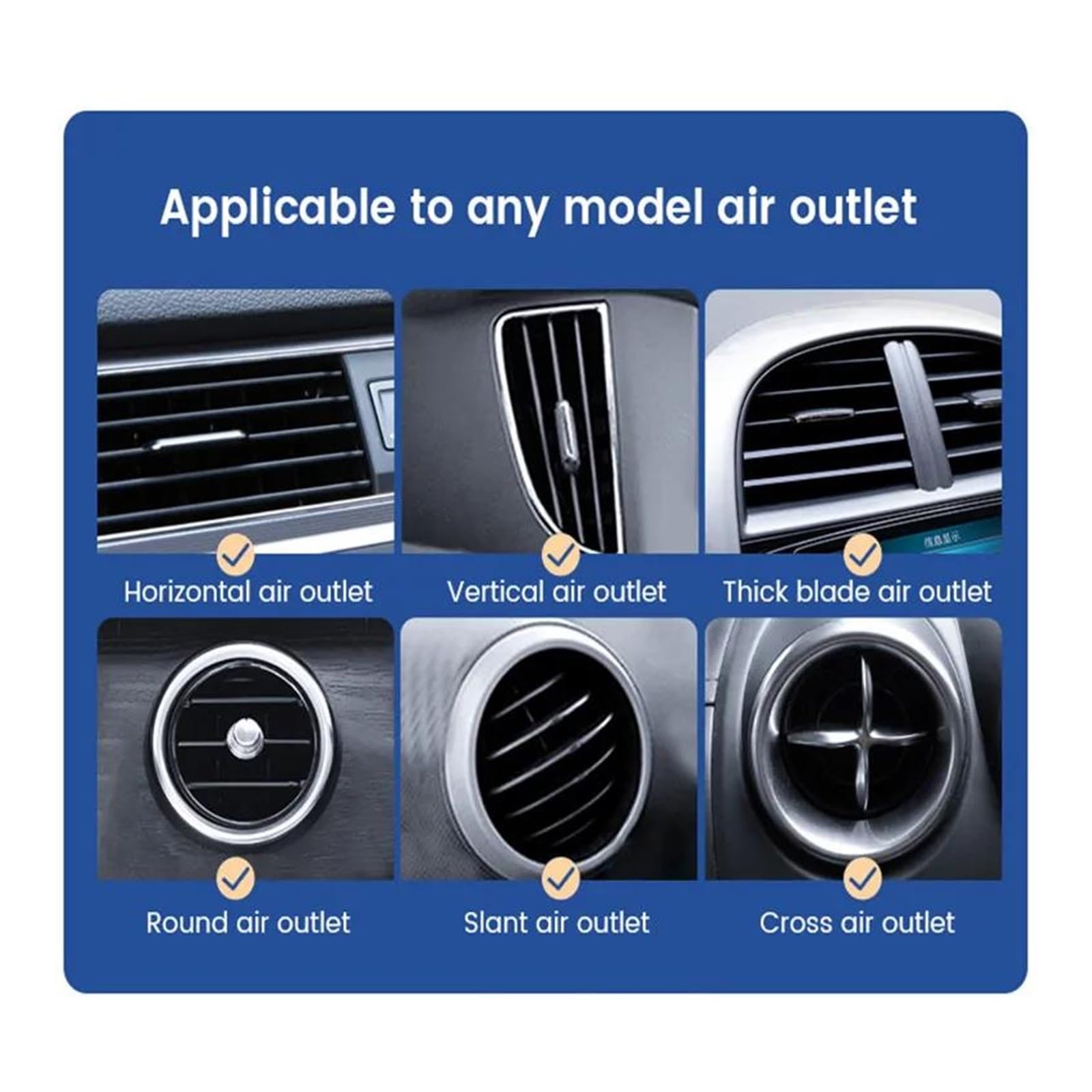 Porta Cellulare Auto Supporto per bocchetta dell'aria per auto, supporto per telefono cellulare, supporto GPS per iP&ho&ne 15 e 14.(Black)