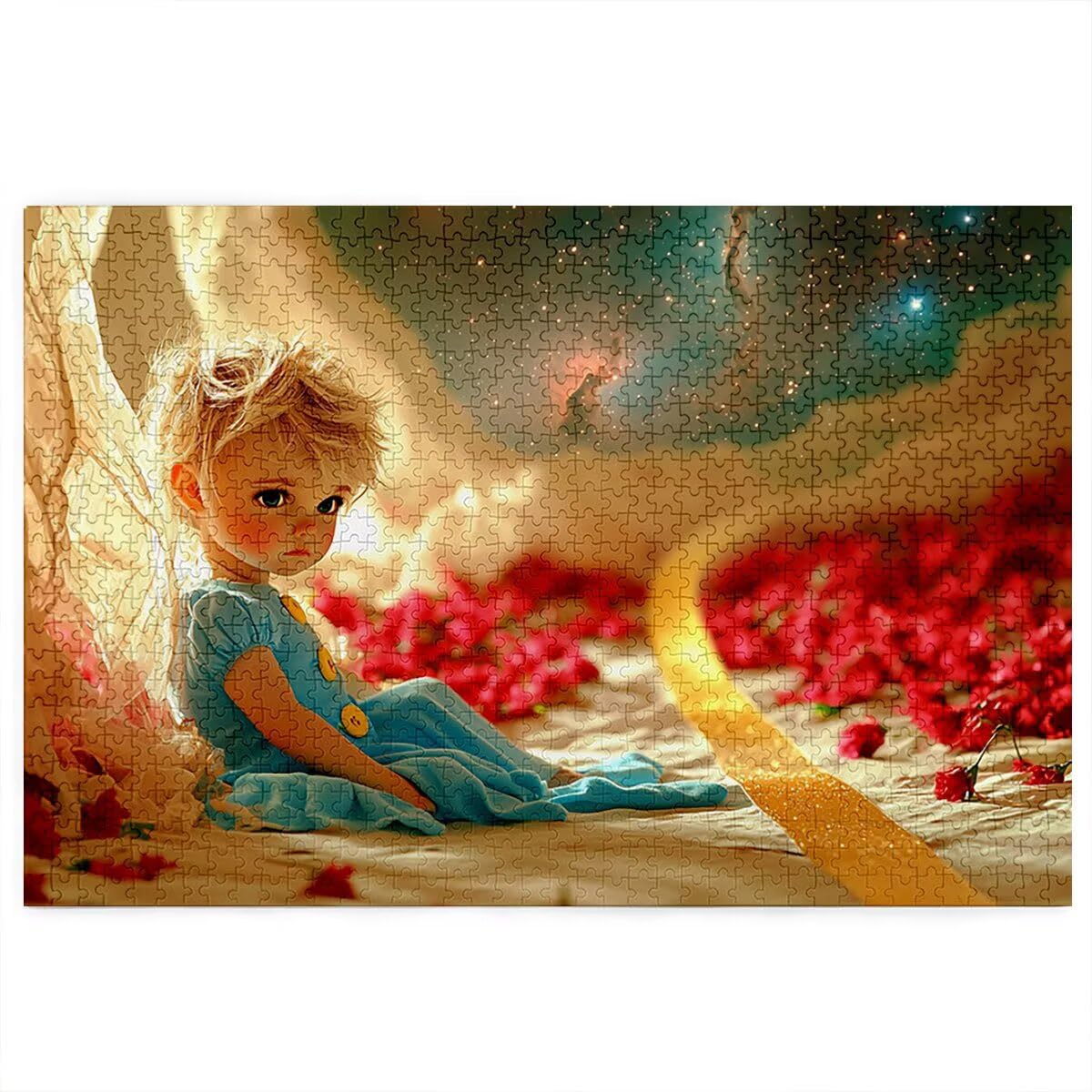 Puzzle Anime, Puzzle 1000 Pezzi Carino in Legno Impegnativi per Adulti, Misura: 75x50 cm, Gioco Educativo Fai Da Te con Scatola Regalo per Adulti, Puzzles per Decorazioni Casa, Regalo Donna, -3396