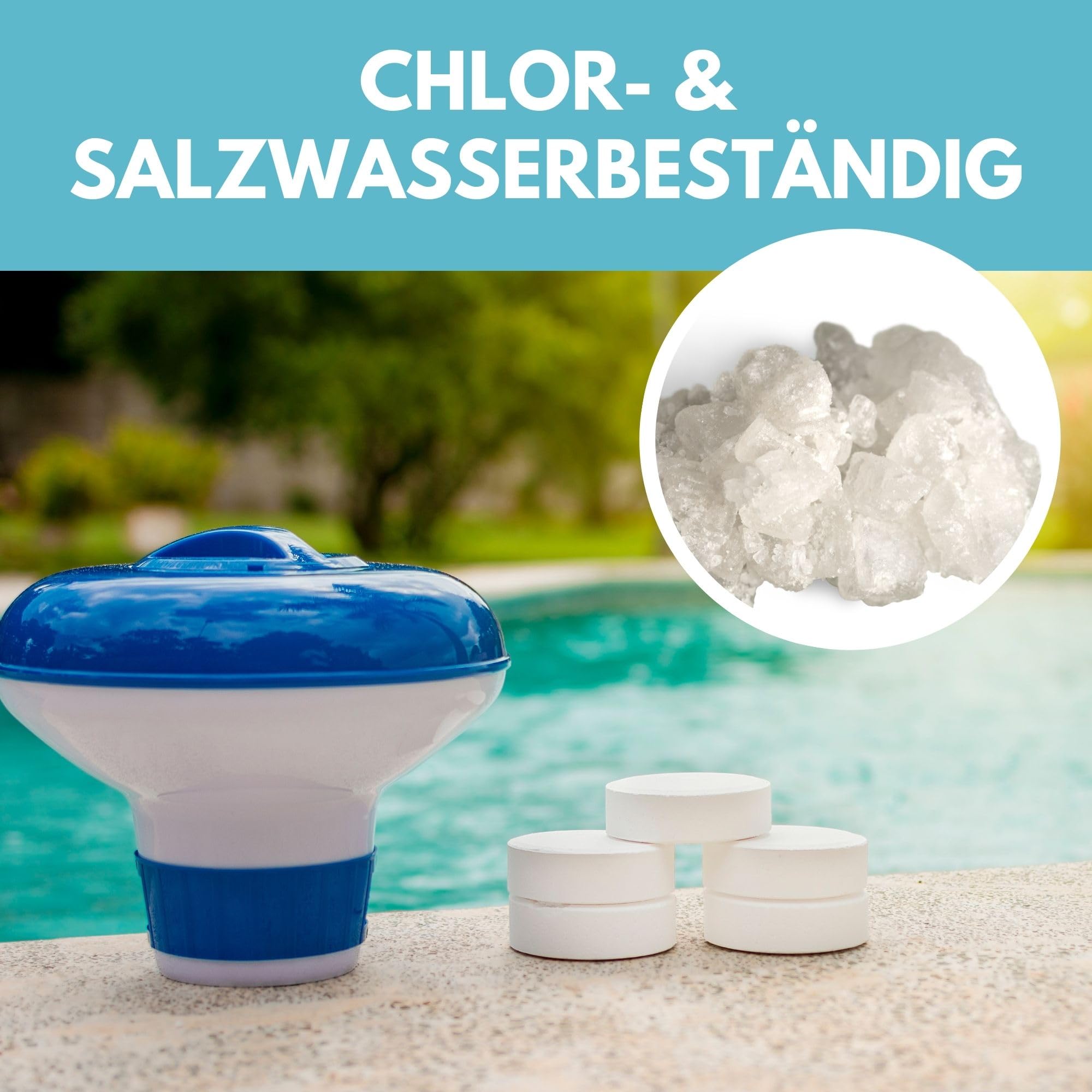 Amapool Bypass Set Pool 38mm – Komplettset für Poolheizung & Sandfilteranlage mit 3-Wege-Ventil, Anschlussset für Poolzubehör & Schlauch 32/38mm, Poolheizung