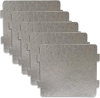 yuntop 5 Pcs Microwave Oven Parts Waveguide Cover Universal Mica Sheet Microwave Oven Repairing Part for Kitchen Home Office Restaurant (4 Inch X 4.7 Inch)