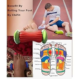 ChiFit Reflexology Foot Massager Tool, Plantar Fasciitis Relieve Diabetic Neuropathy,Acupressure Trigger Point Therapy, Heel Arch Arthritis