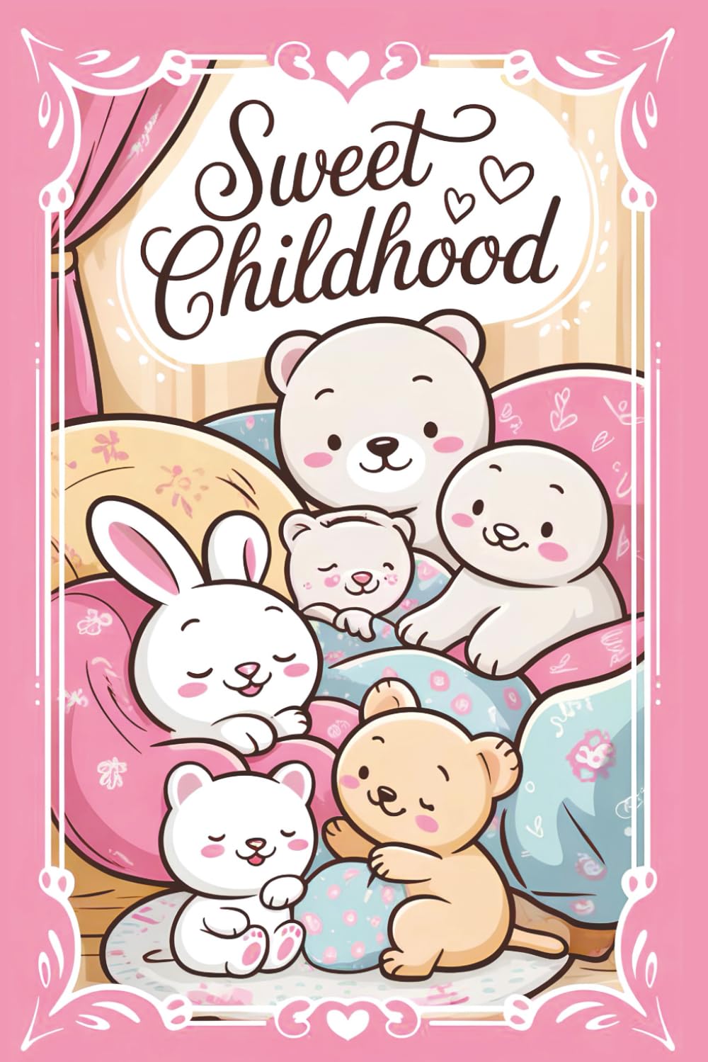 Sweet Childhood: Cute drawings to color, relaxing, cozy.
