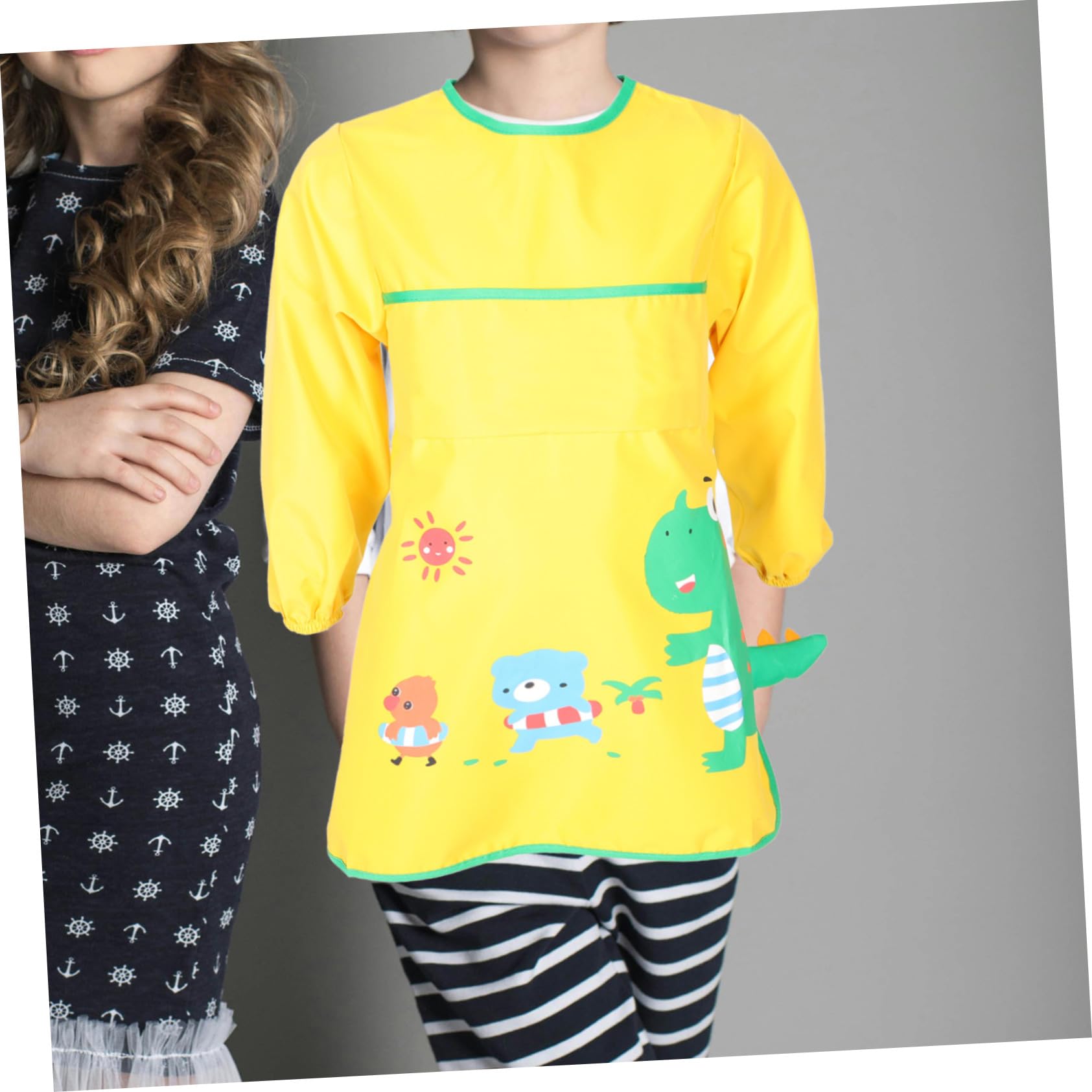 HEMOTON 2 Pz Grembiule Per Bambini Pettorina Della Camicia Grembiule Pasto Per Bambini Camice Artistico Per Bavaglino Per Lavoro Bambino Impermeabile Poliestere