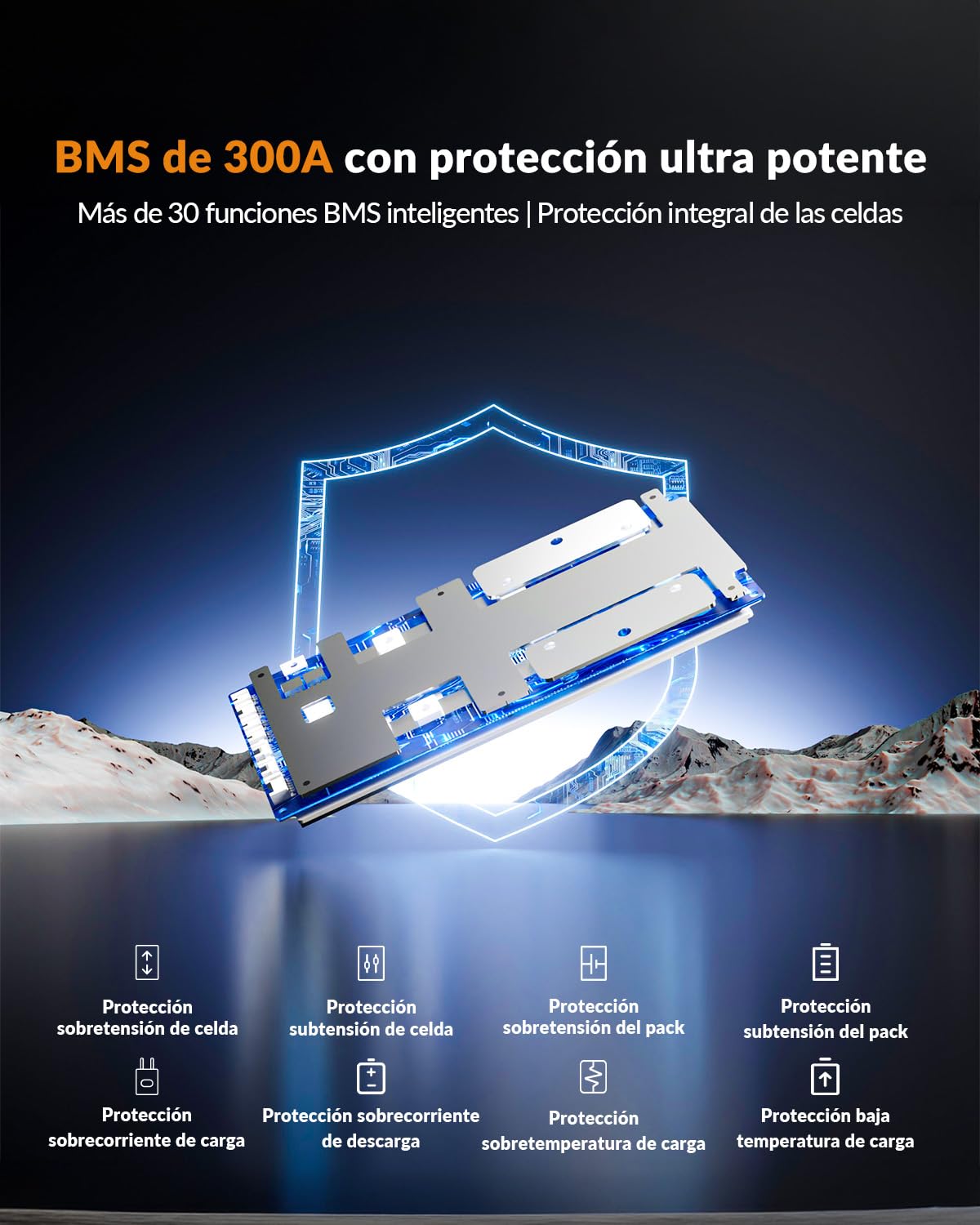 Bateria LiFePO4 12 V 314 Ah, Bateria Solar de con Bluetooth, ECE R10 Certificado Batería Litio con integrado 300 A BMS, Celdas EVE MB31, Capacidad Real de 330 Ah. Para Casas de Motor CB/IEC 62619