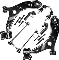 Vista 1051 de Detroit Axle - Kit de suspensión frontal de 8 piezas para Dodge Journey 2009-2015, 2 brazos de control inferiores, 2 rótulas, 2 varillas