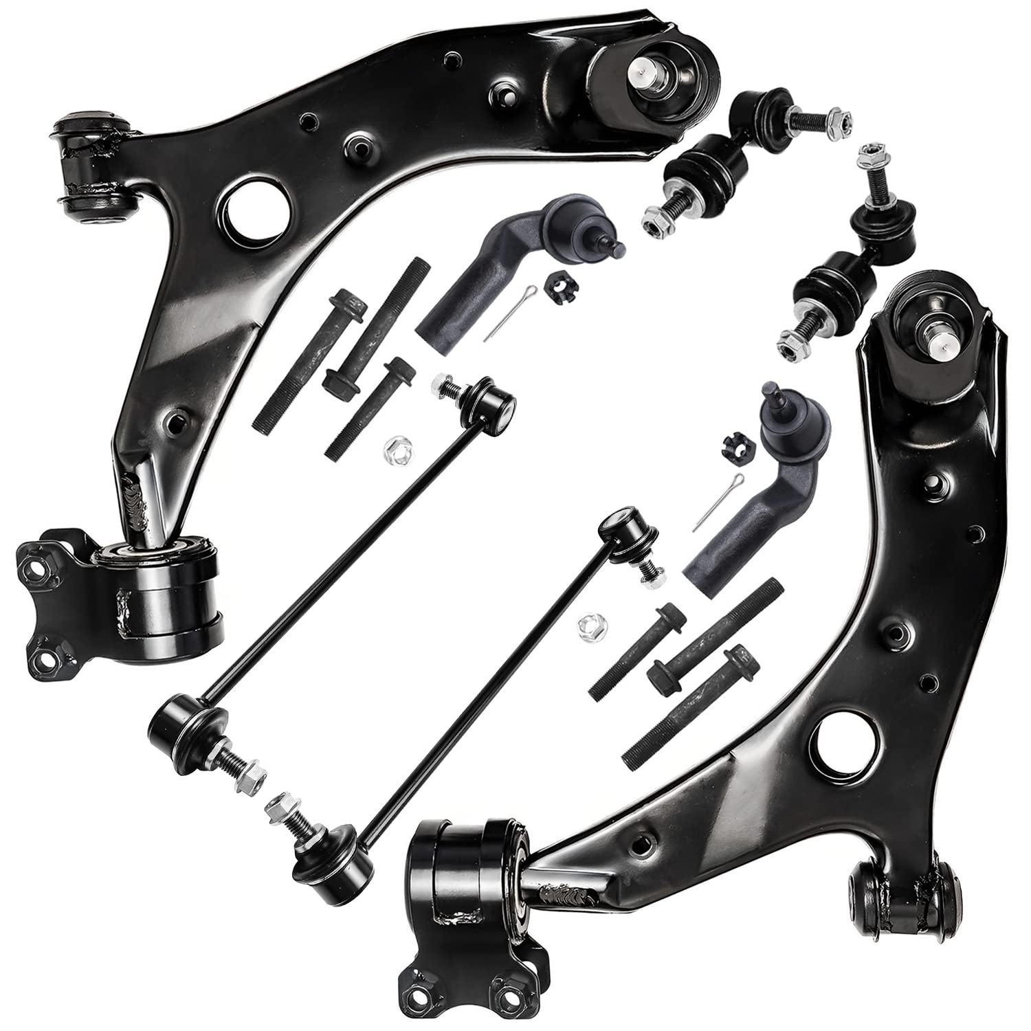 Detroit Axle - 8pc Front End Suspension Kit for 2004-2009 Mazda 3